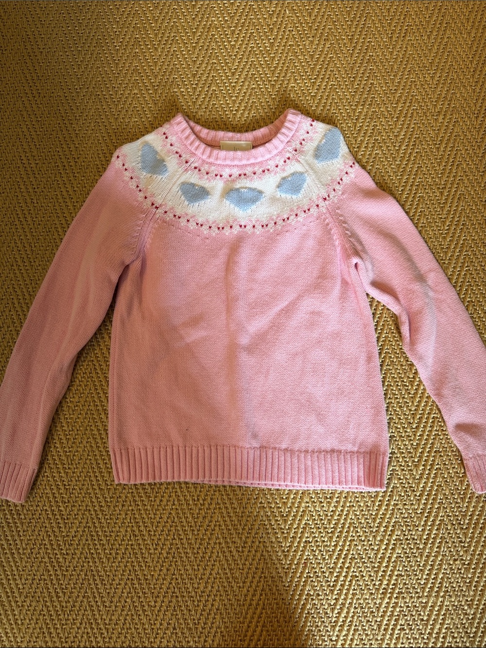 Little English Hearts Fair Isle Sweater